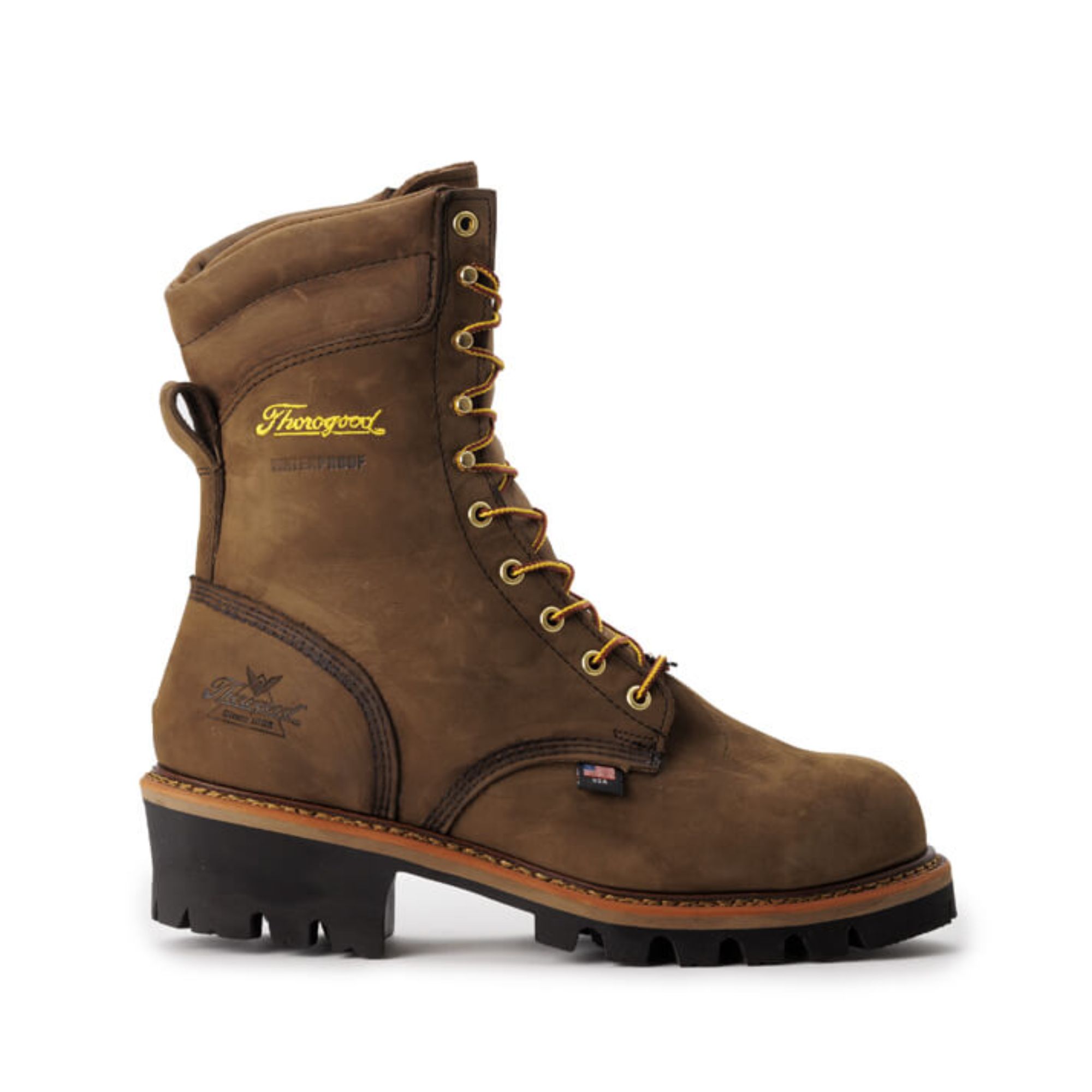 Thorogood USA Brown Suede Leather Military Tactical Work Boots Berry Compliant Thorogood® Men main image 3