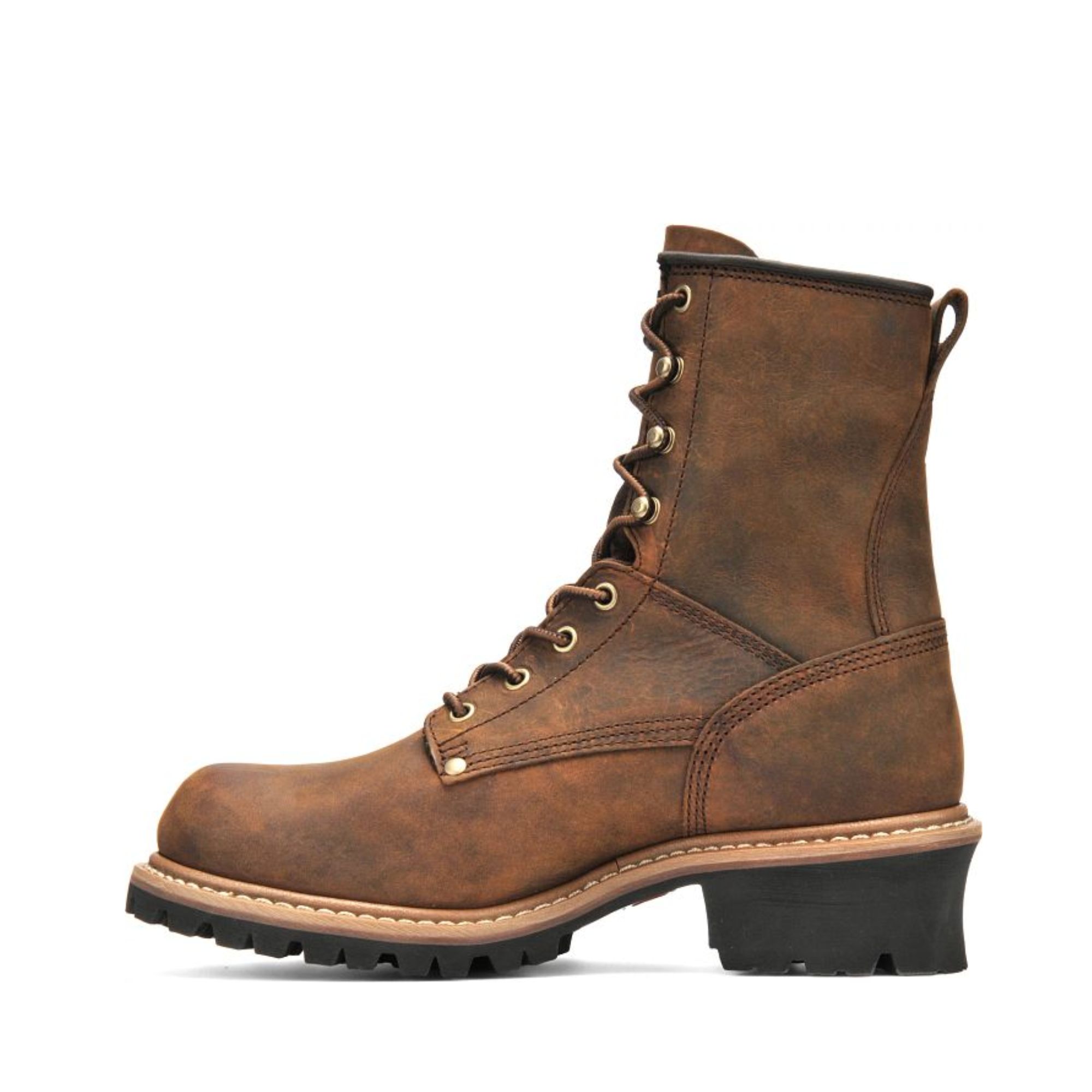 NEW Carolina Elm 8-inch Waterproof Logger Boots for Men CA8821 Sz 8 Male Carolina Men main image 2