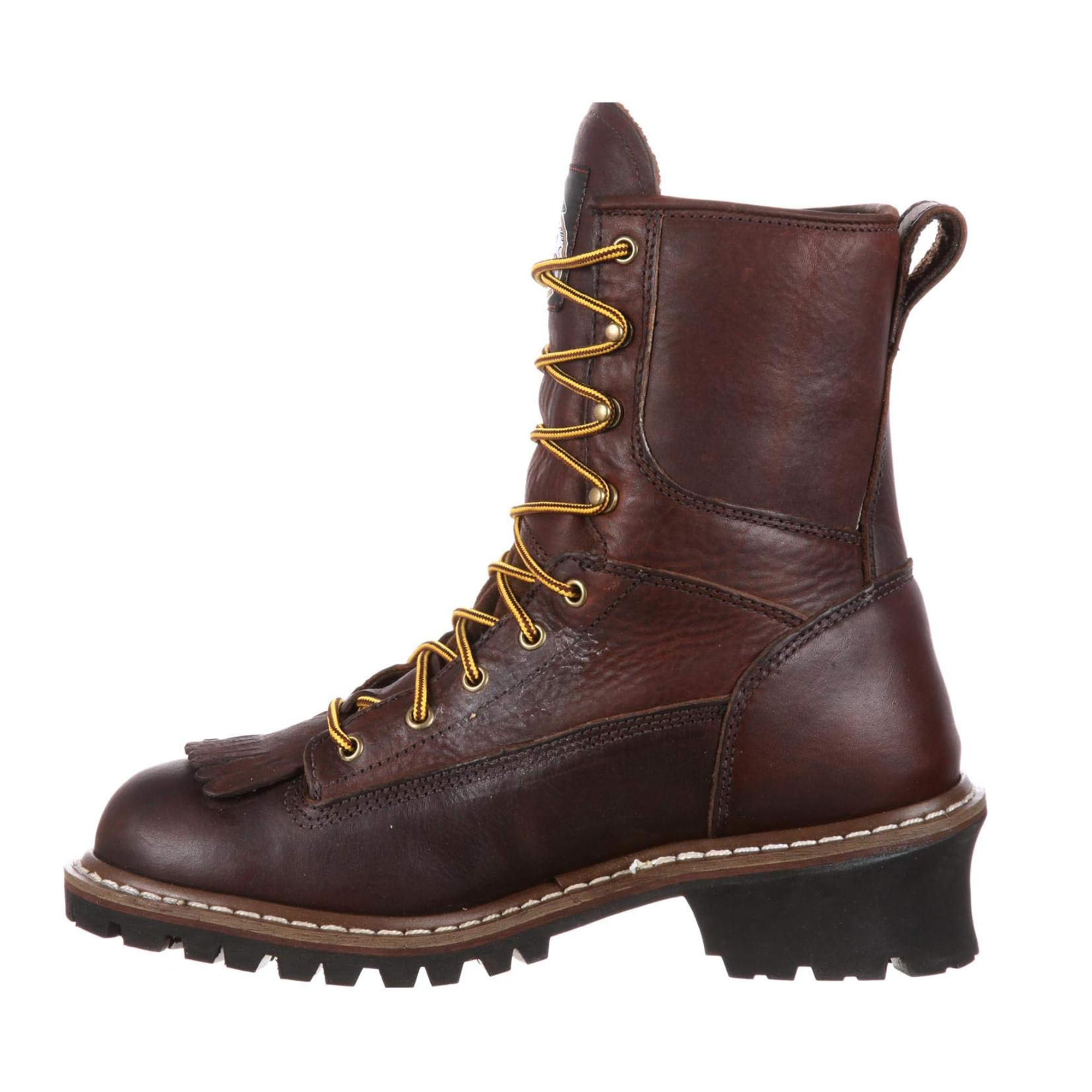 Georgia Boot Logger Work Boots Waterproof Steel Toe G7313 Brown Leather Mens 8.5 Georgia Steel Toe Waterproof Logger Boots 8\ main image 3